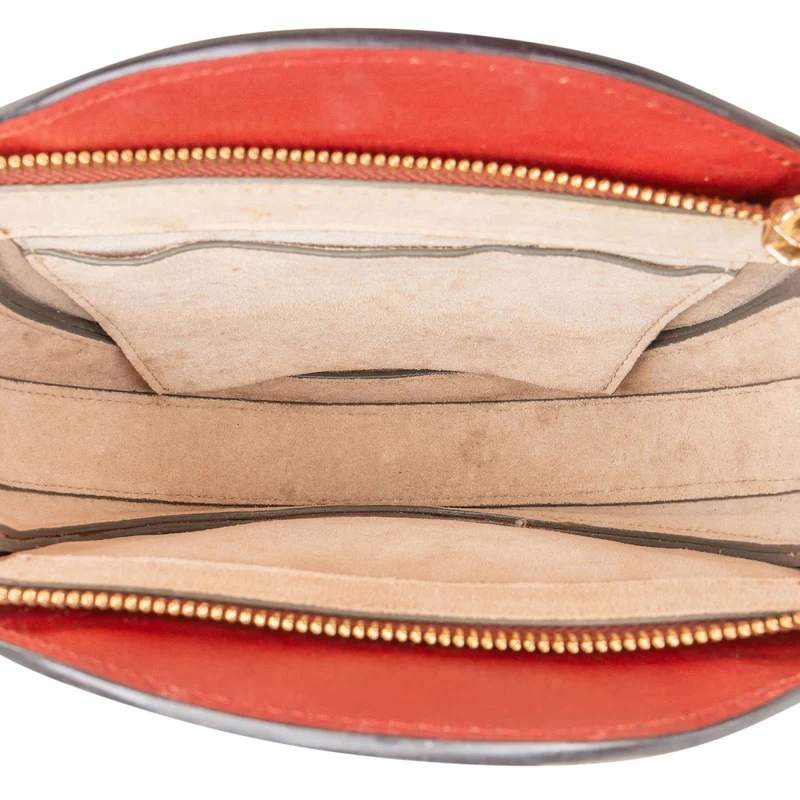 Chloé Suede & Leather Metal Handle Small Pixie Crossbody Handbag