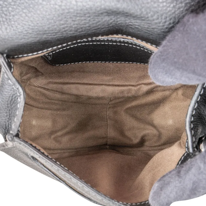 Chloé Grained Calfskin Marcie Small Saddle Crossbody Bag