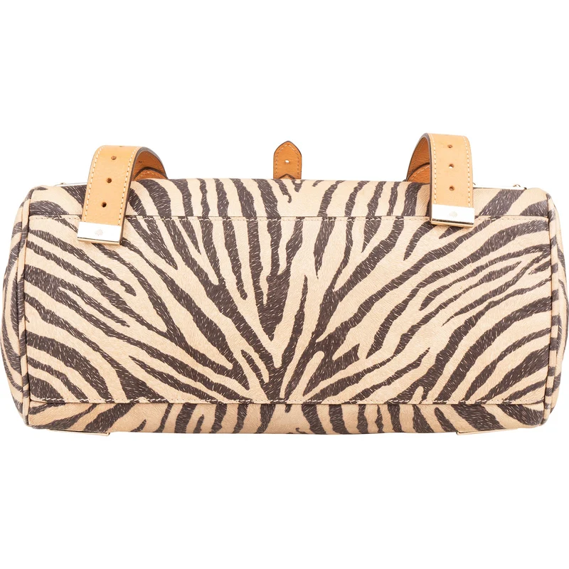 Mulberry Mixed Animal Hair Printed Calsfkin Travel Alexa Satchel Handbag
