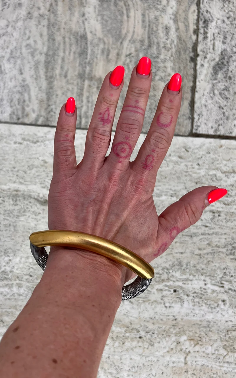 Vintage Sculptural Modernist Coil Bangle