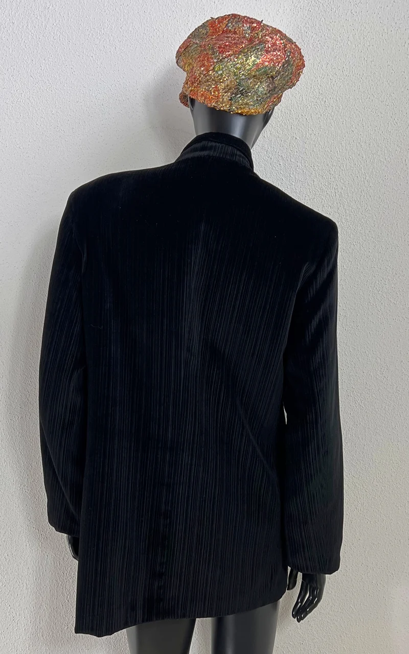 Vintage Black Velvet Blazer