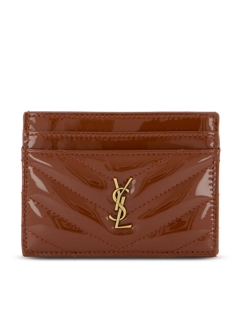 SAINT LAURENT Porta Carte Cassandre In Pelle