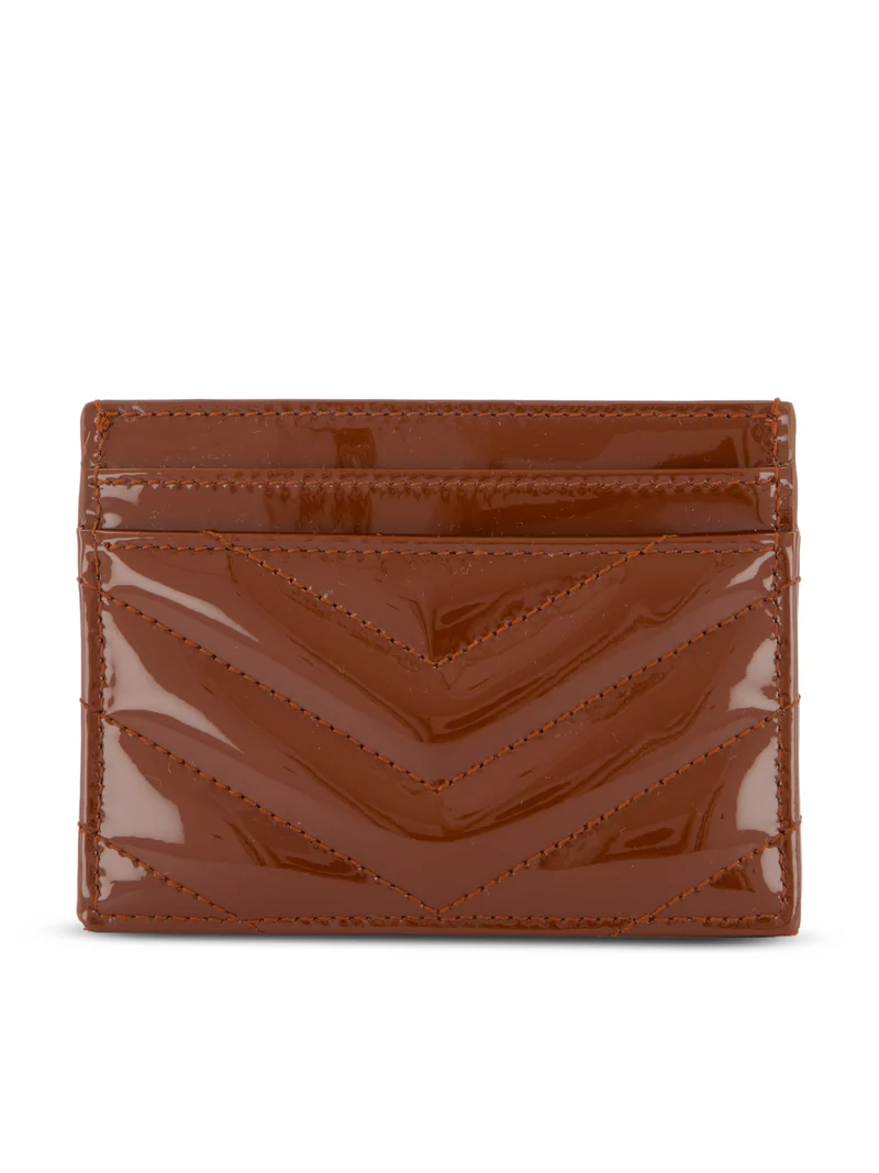 SAINT LAURENT Porta Carte Cassandre In Pelle