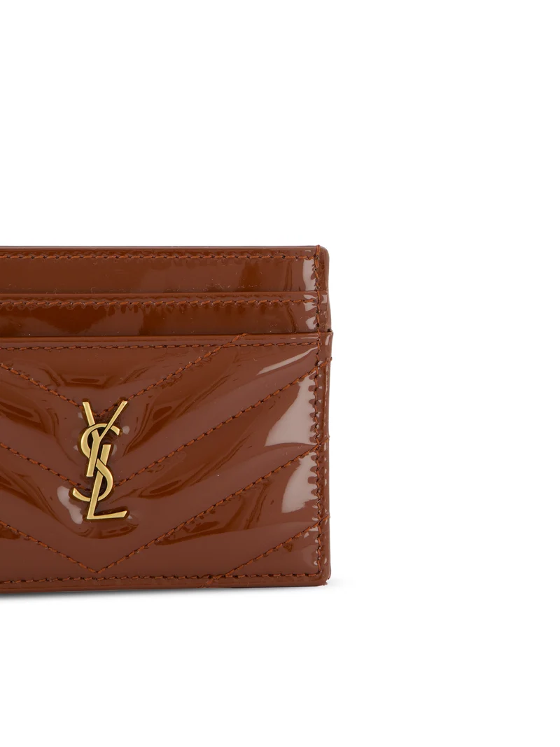 SAINT LAURENT Porta Carte Cassandre In Pelle