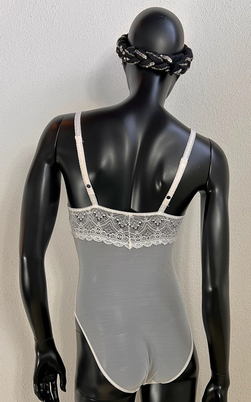 Vintage Excellent Lace Body Suit