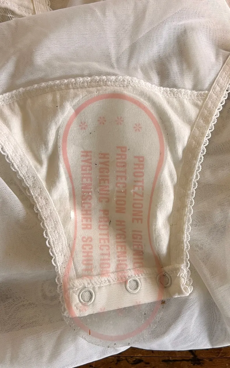Vintage Excellent Lace Body Suit