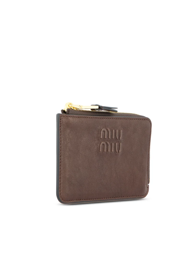 MIU MIU Portacarte A Busta In Nappa