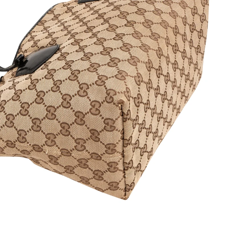 Gucci Monogram GG Canvas Patent Leather Charmy Shoulder Bag