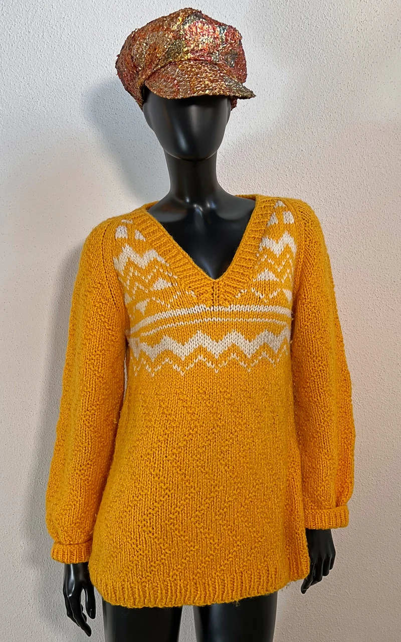 Vintage Handmade Yellow Jumper