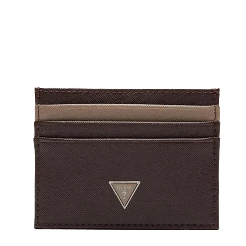GUESS Herren Kartenetui CETU Braun SMECS2LEA25 BBD