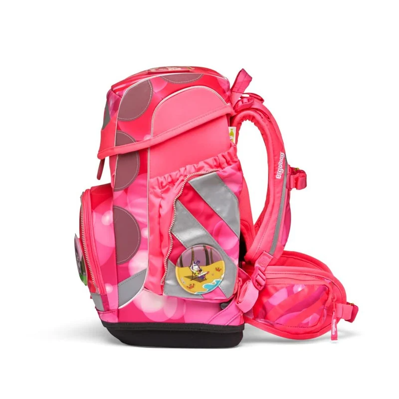 Schulrucksack Set Cubo 5tlg. Kuntbärbuntes Einhorn Neo Edition Pink