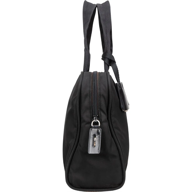Prada Black Nylon Triangle Handbag