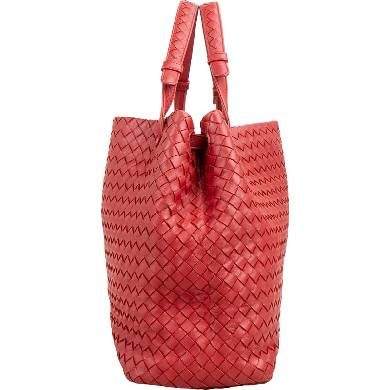 Bottega Veneta Intrecciato Leather Garda Tote Handbag