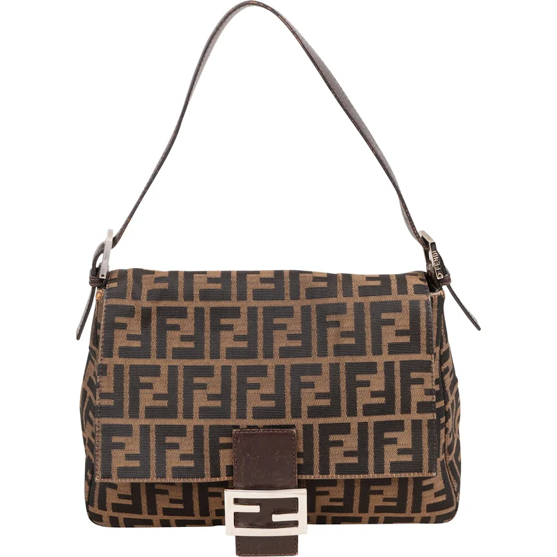 Fendi Monogram FF Mamma Baguette Shoulder Bag