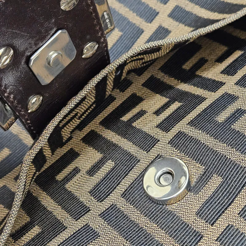 Fendi Monogram FF Mamma Baguette Shoulder Bag