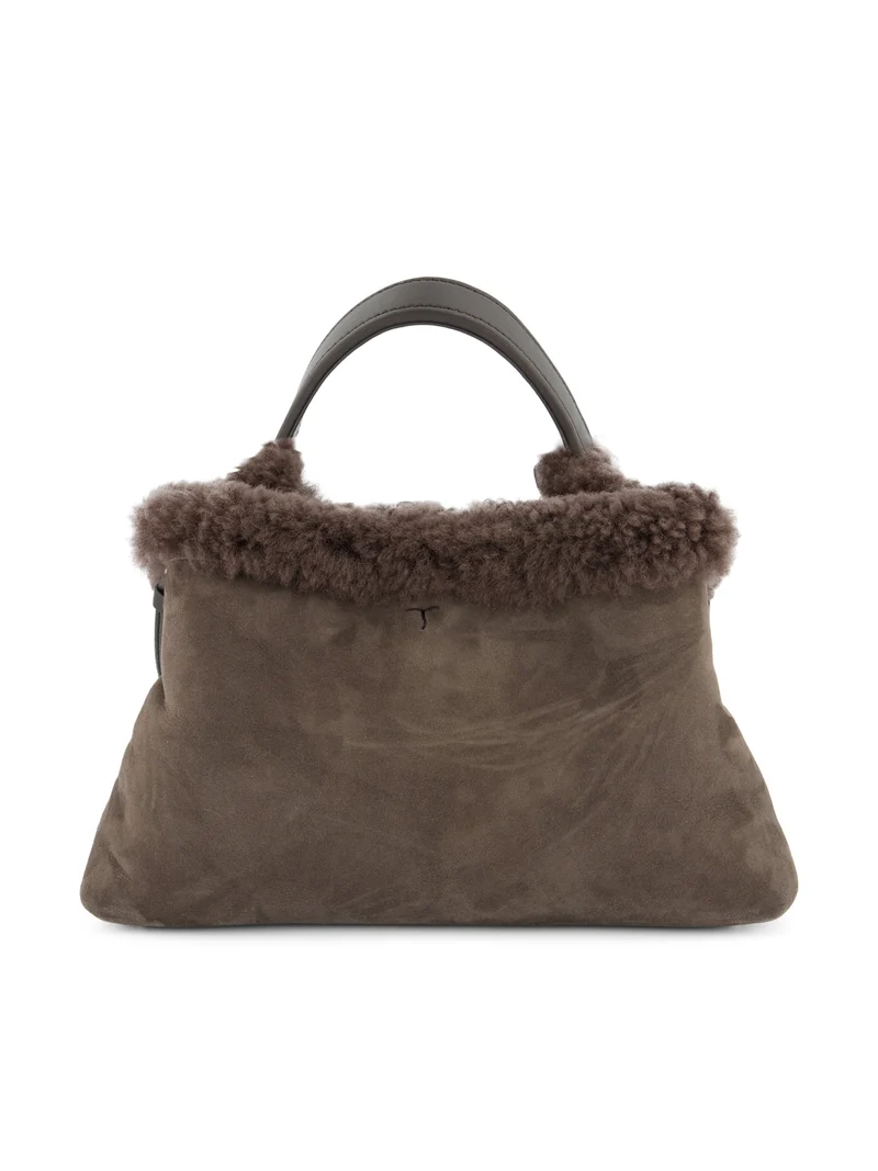 TOD'S Borsa In Suede E Shearling
