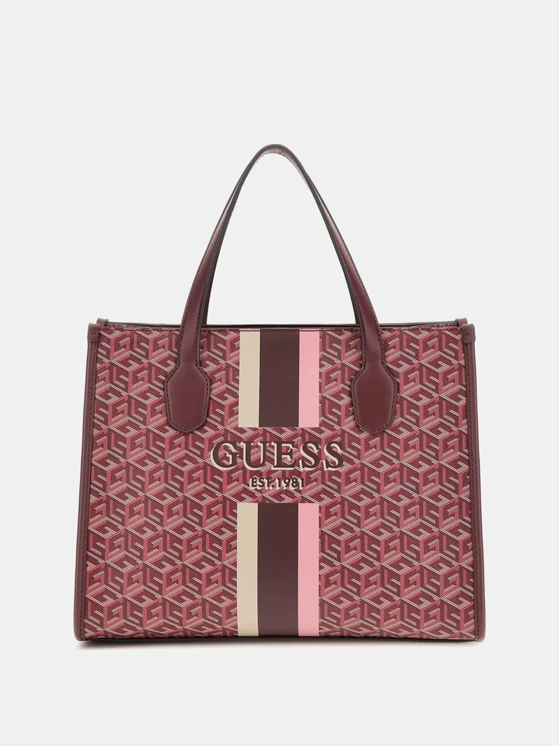 Guess Damen Handtasche Silvana G Cube Logo HWSC8665220MTG
