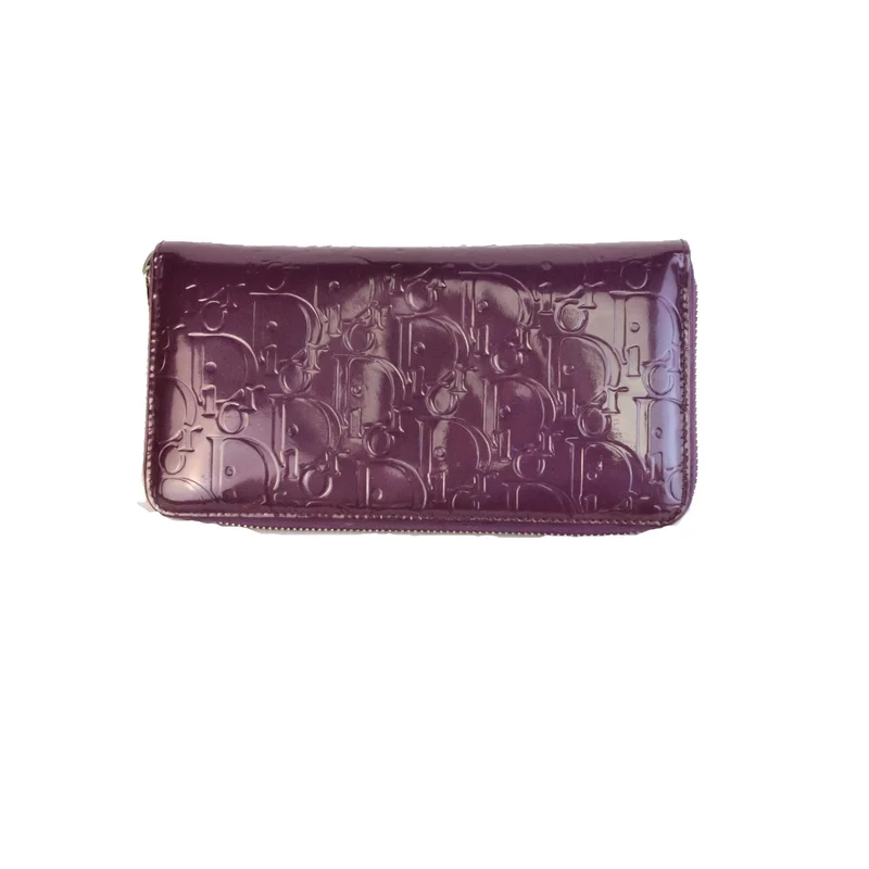Dior Patent Leather Violet Wallet