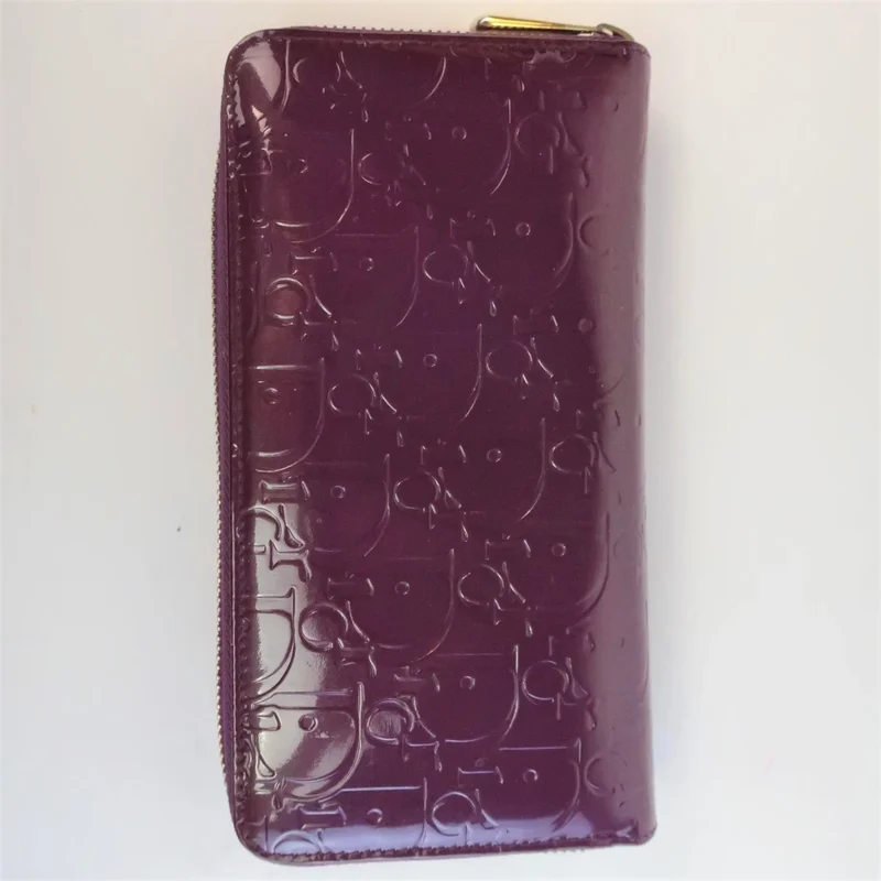 Dior Patent Leather Violet Wallet