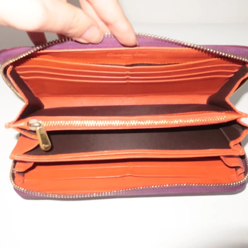 Dior Patent Leather Violet Wallet