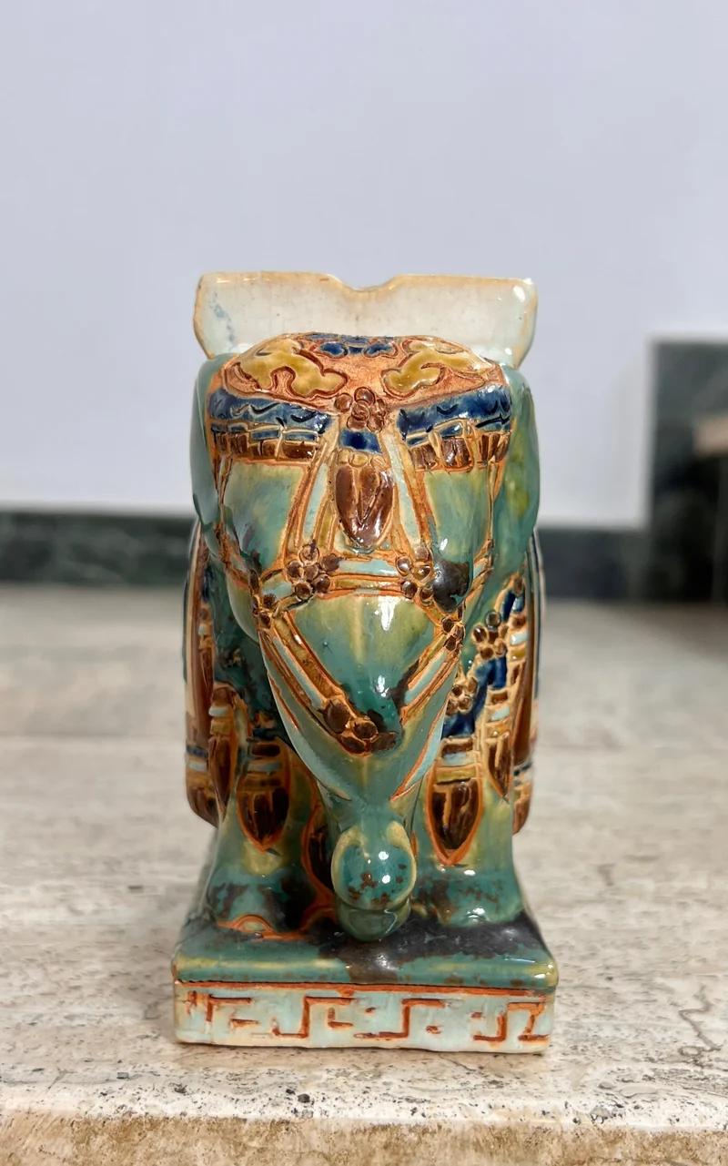 Small Vintage Ceramic Elephant