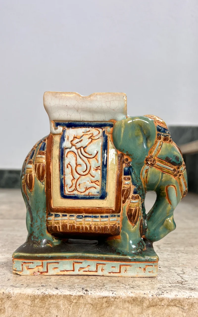 Small Vintage Ceramic Elephant