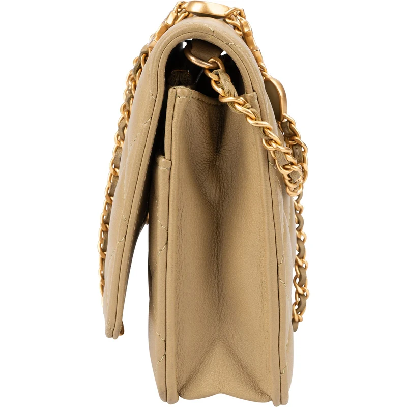 Chanel Quilted Lambskin Sweetheart CC Wallet On Chain Crossbody Bag