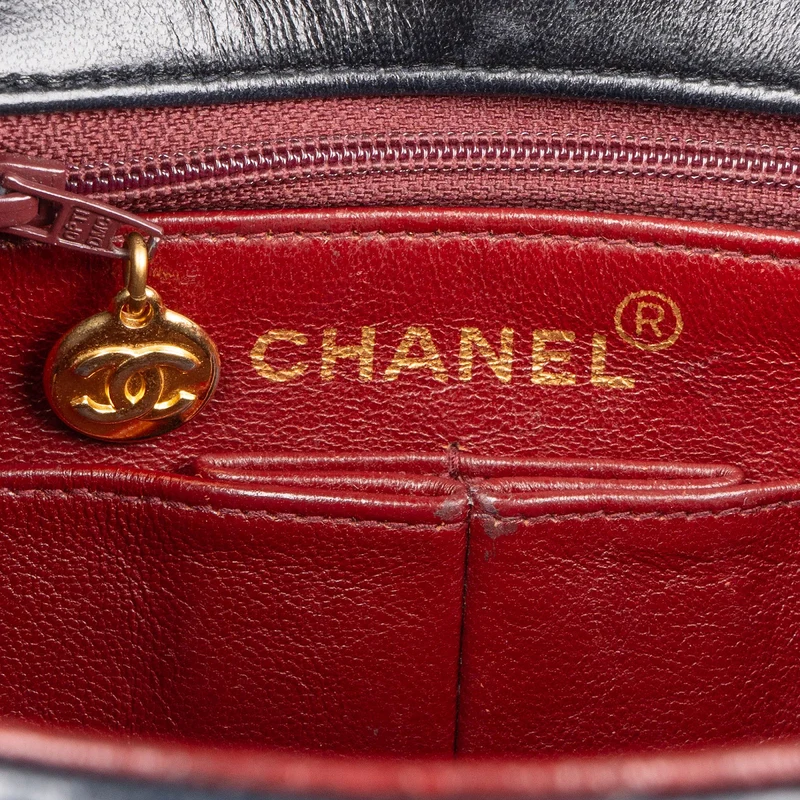 Chanel Quilted Lambskin 24K Gold Single Flap Crossbody Bag
