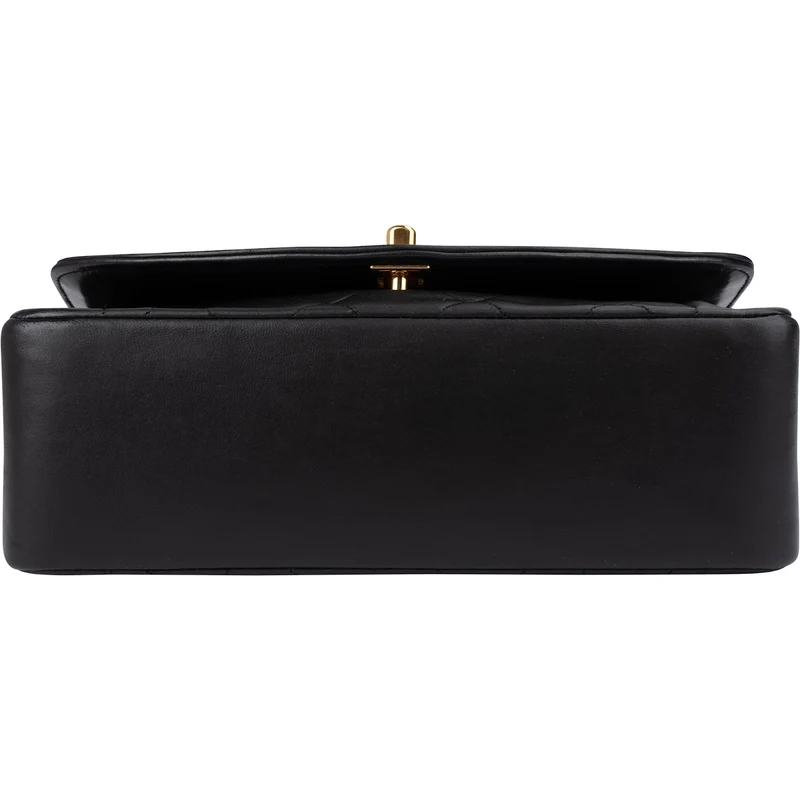 Chanel Quilted Lambskin 24K Gold Diana Single Flap Crossbody Bag