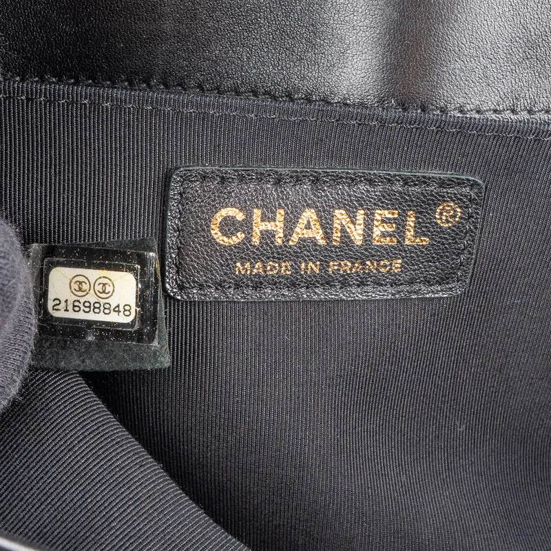 Chanel Quilted Lambskin Medium Boy Single Flap Crossbody Bag