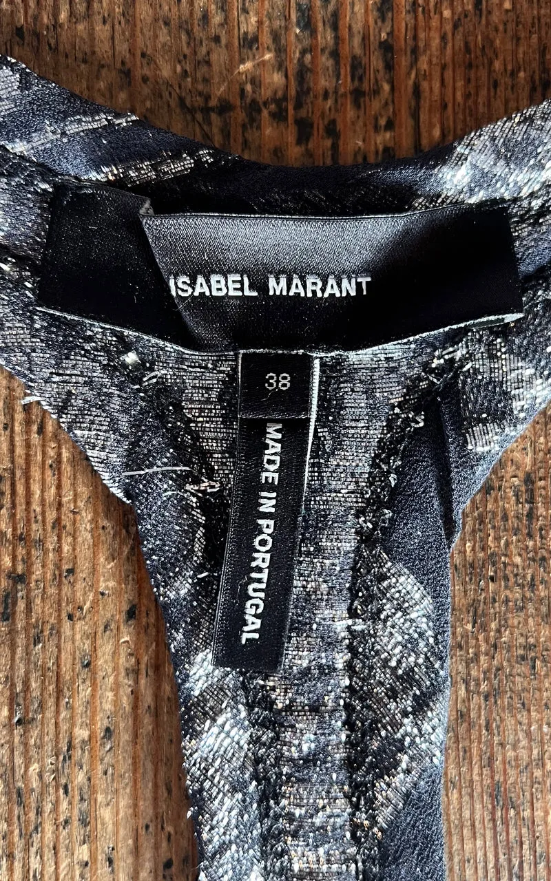 Isabel Marant Silk Glitter Top