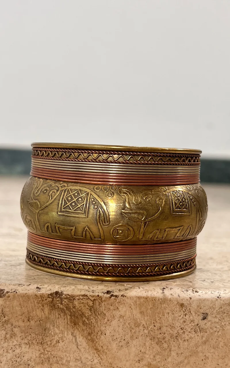 Vintage Indian Elephant Arm Cuff