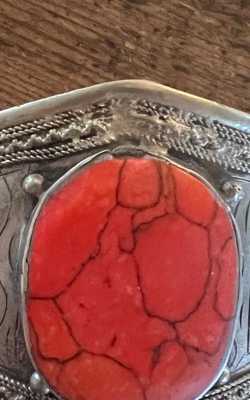 Vintage 70s Indian Armcuff Ring Set