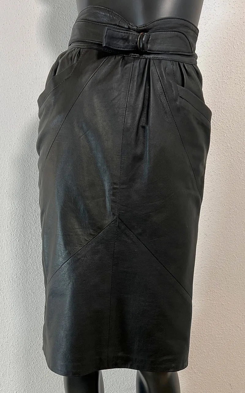 Vintage 90s Leather Skirt