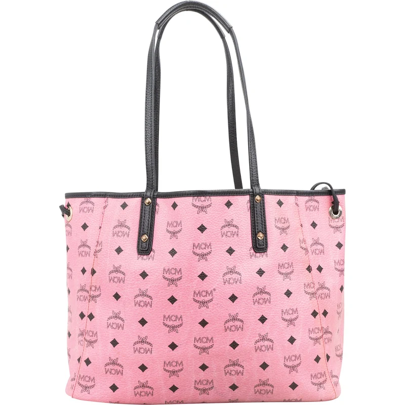 MCM Monogram Visetos Leather Reversible Liz Shopper Shoulder Bag