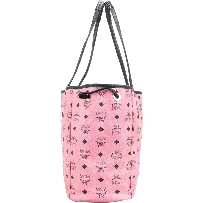 MCM Monogram Visetos Leather Reversible Liz Shopper Shoulder Bag