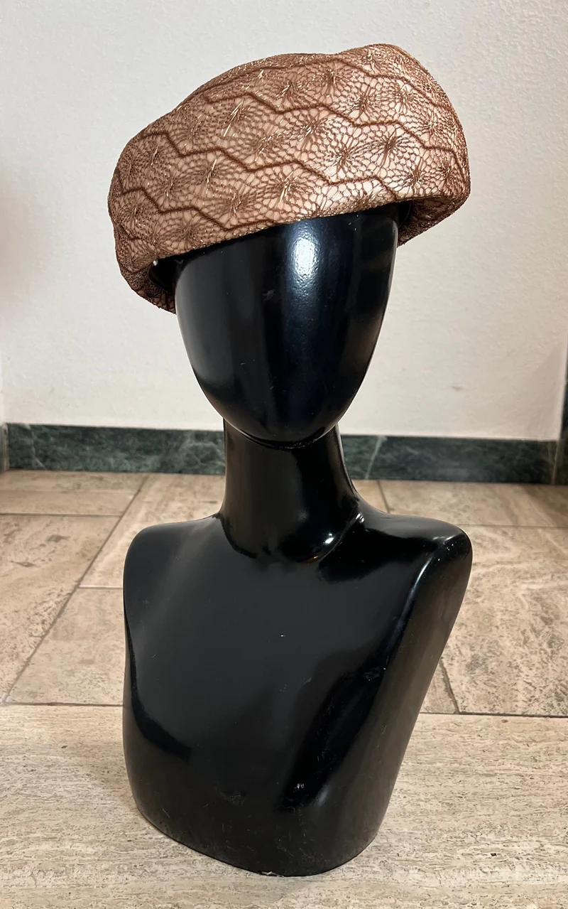 Vintage Lace Pillbox Hat