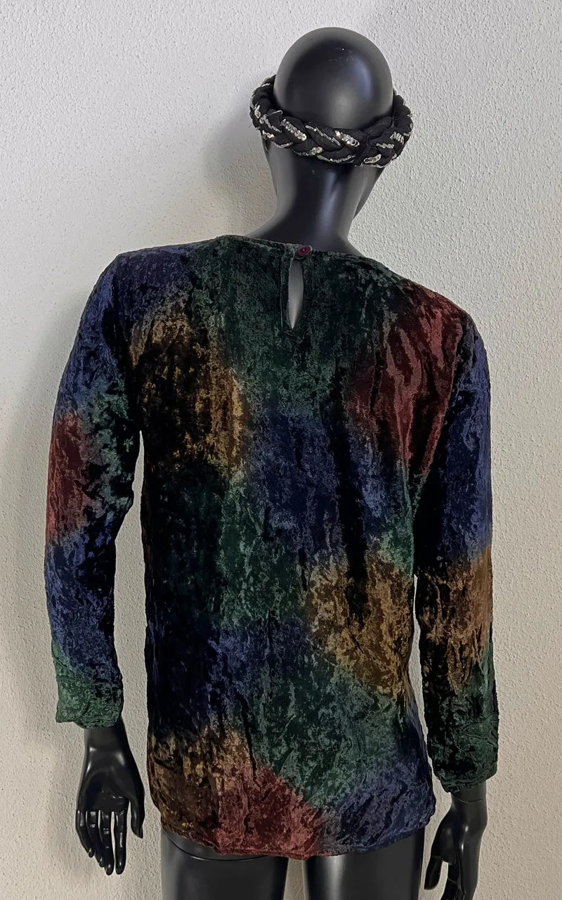 Vintage 90s Indian Velvet Shirt