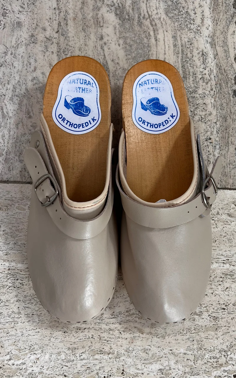Vintage Creme 70s Clogs 41