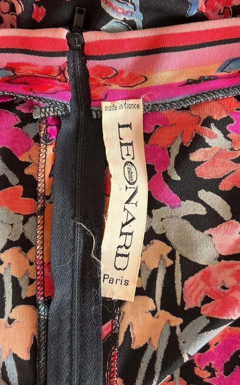 Vintage Leonard Paris Silk Dress
