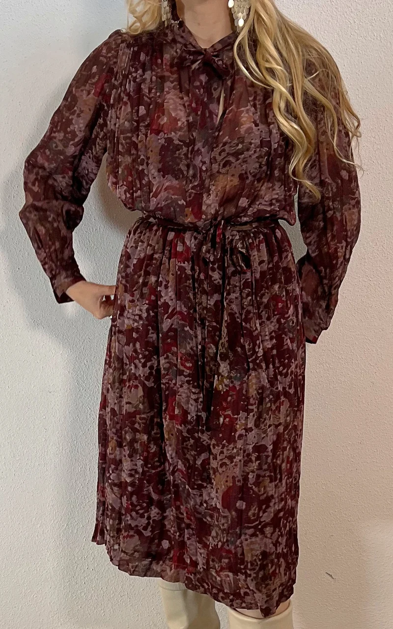 Vintage Pussy Bow Dress