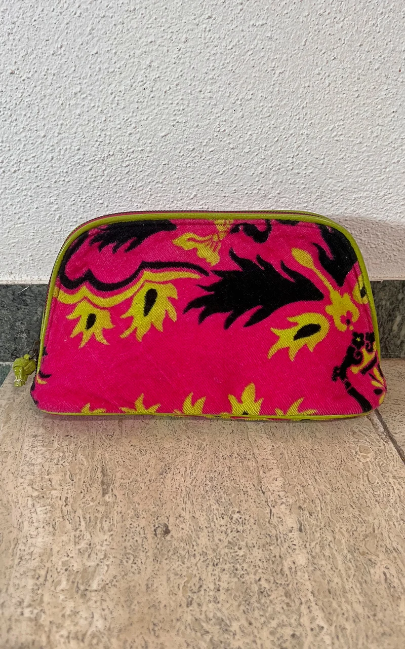 Vintage 70s Towelling Cosmetic Pouch