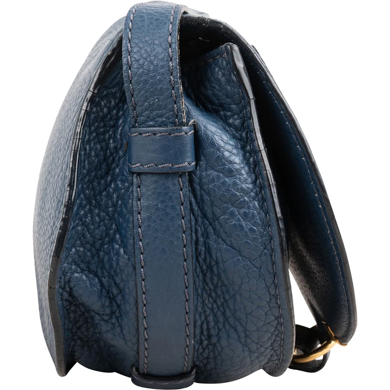 Chloé Grained Calfskin Small Marcie Saddle Crossbody Bag