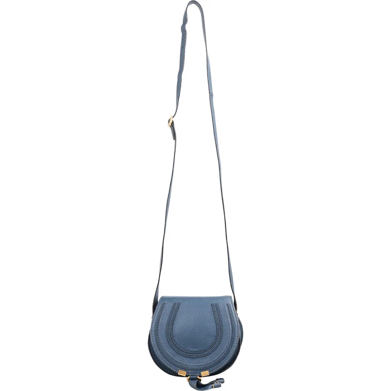 Chloé Grained Calfskin Small Marcie Saddle Crossbody Bag