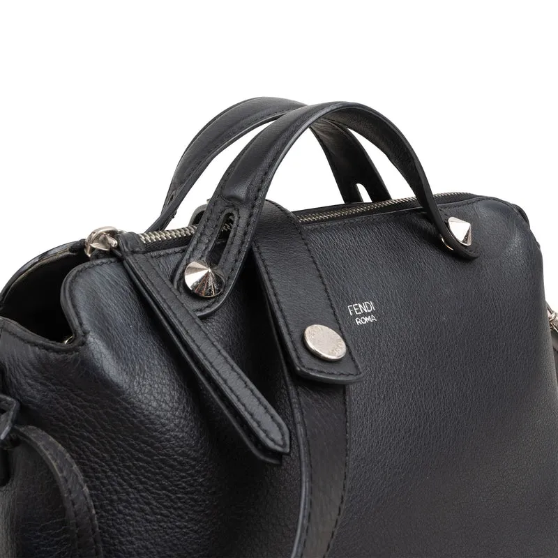 Fendi Black Leather By The Way Shoulder Handbag