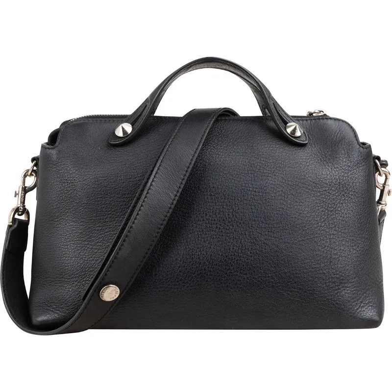 Fendi Black Leather By The Way Shoulder Handbag