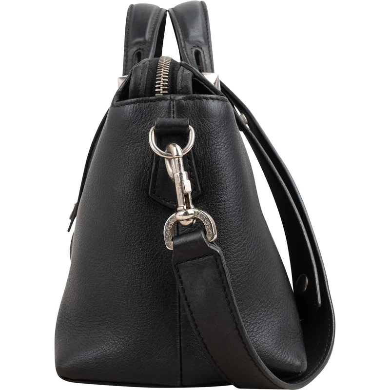 Fendi Black Leather By The Way Shoulder Handbag