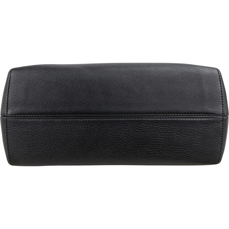 Fendi Black Leather By The Way Shoulder Handbag