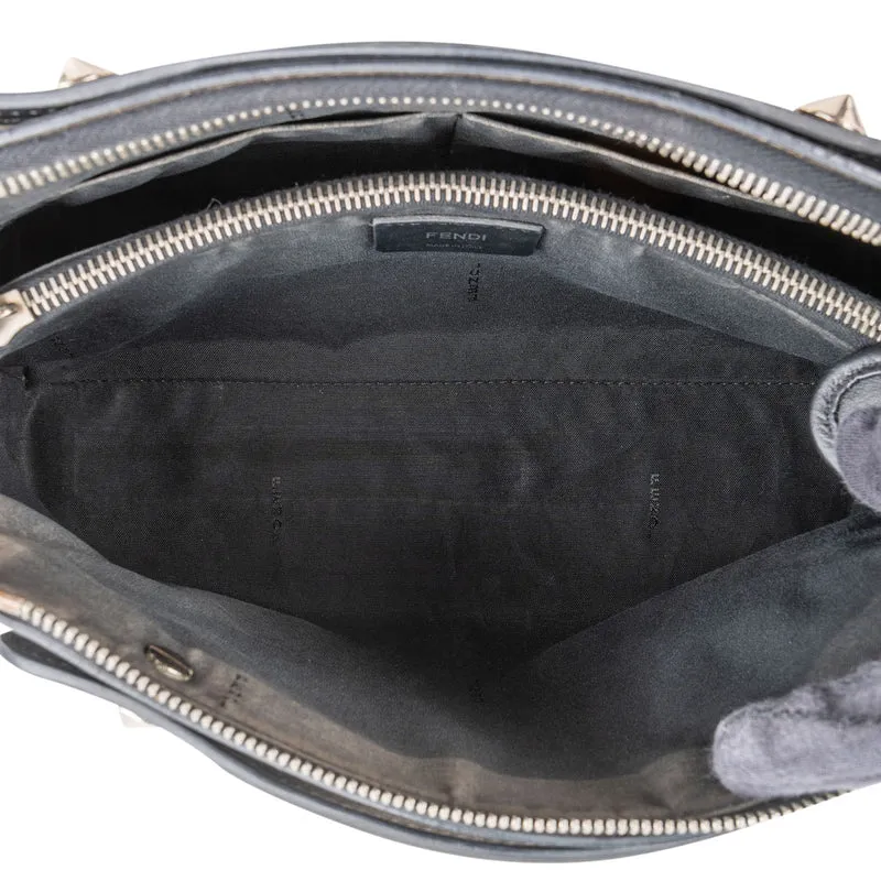Fendi Black Leather By The Way Shoulder Handbag