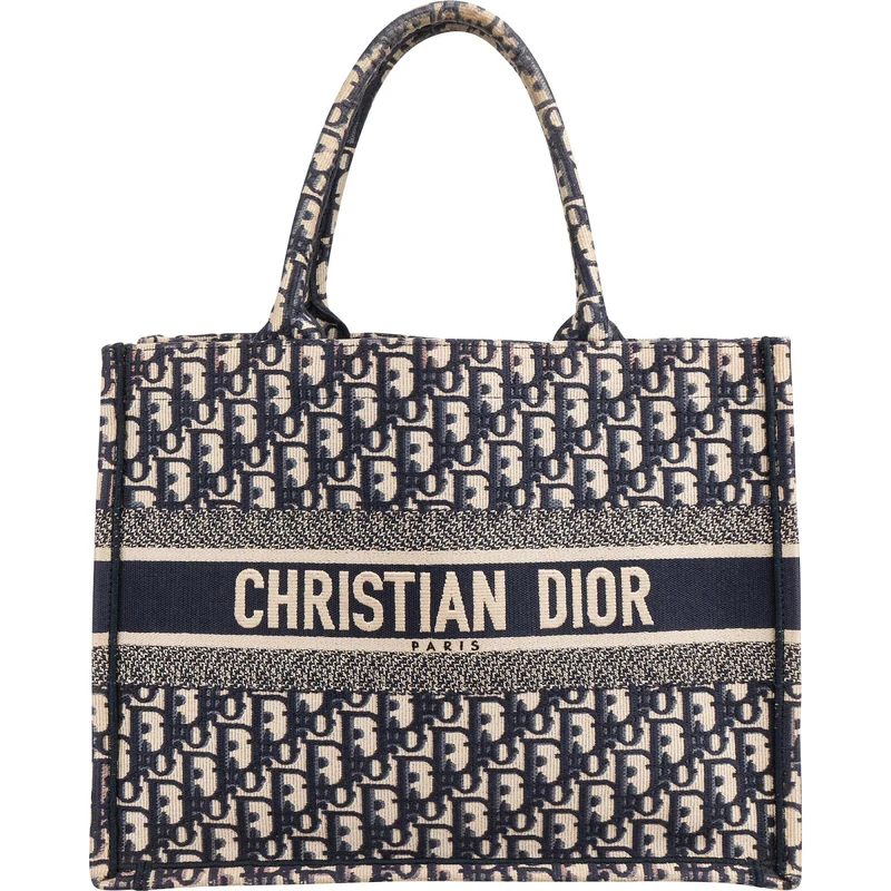 Christian Dior Oblique Trotter Monogram Small Book Tote Handbag